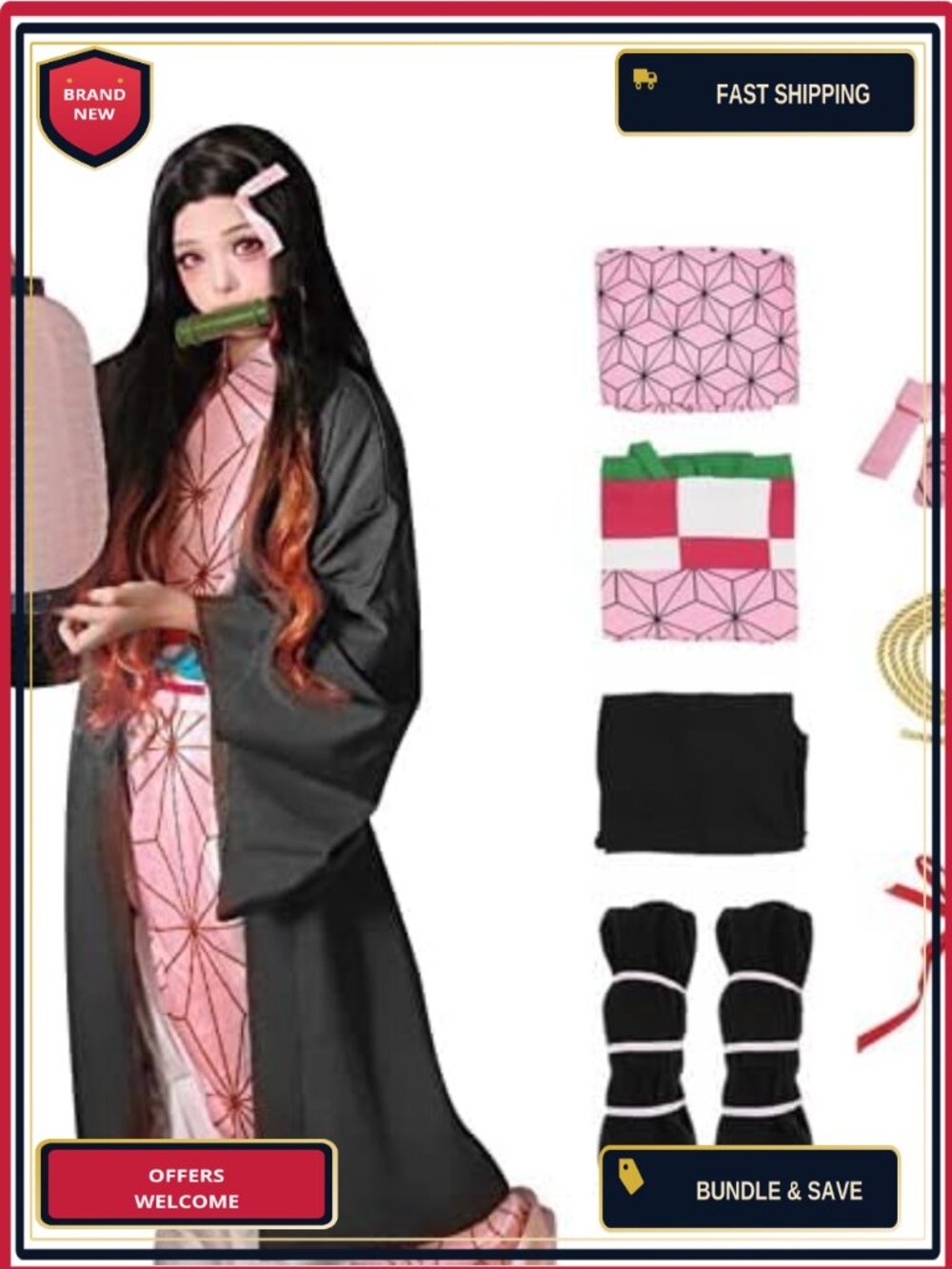 Anime Cosplay Kimono Costume Outfit for Adult Women Halloween